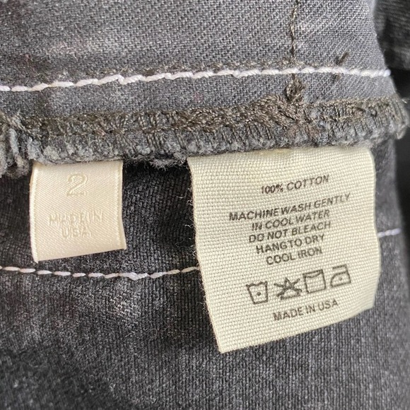 Lorod Zip Through Bootcut Jeans in Washed Black Size 2 - Picture 8 of 8